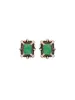 2.64ct Emerald Diamond 14K Gold Halo Earrings sold by Wish Fine Jewelry