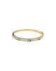3.88ct Diamond Emerald 14K Gold Bangle Bracelet sold by Wish Fine Jewelry