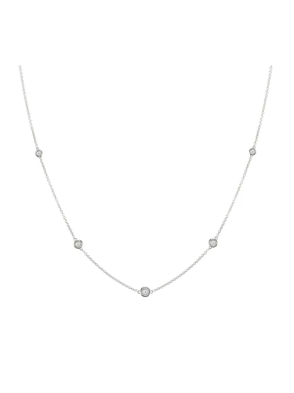 0.50ct Diamond 14K Gold By The Yard Necklace sold by Wish Fine Jewelry