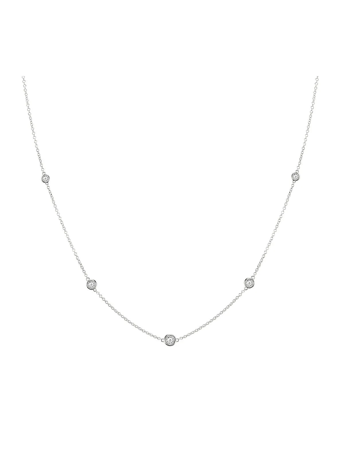 0.50ct Diamond 14K Gold By The Yard Necklace sold by Wish Fine Jewelry