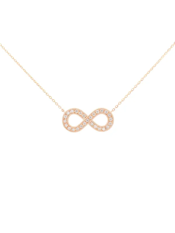0.20ct Diamond 14K Gold Infinity Symbol Pendant Necklace sold by Wish Fine Jewelry