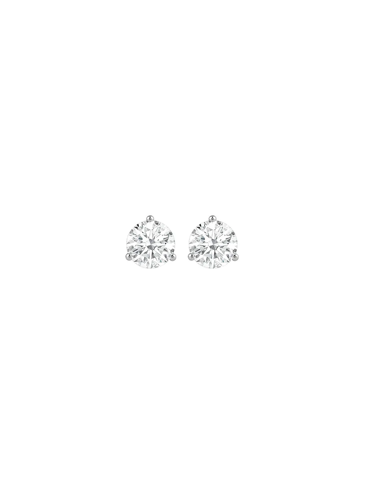 GIA 2.22ct Diamond 14K Gold Martini Set Stud Earrings sold by Wish Fine Jewelry