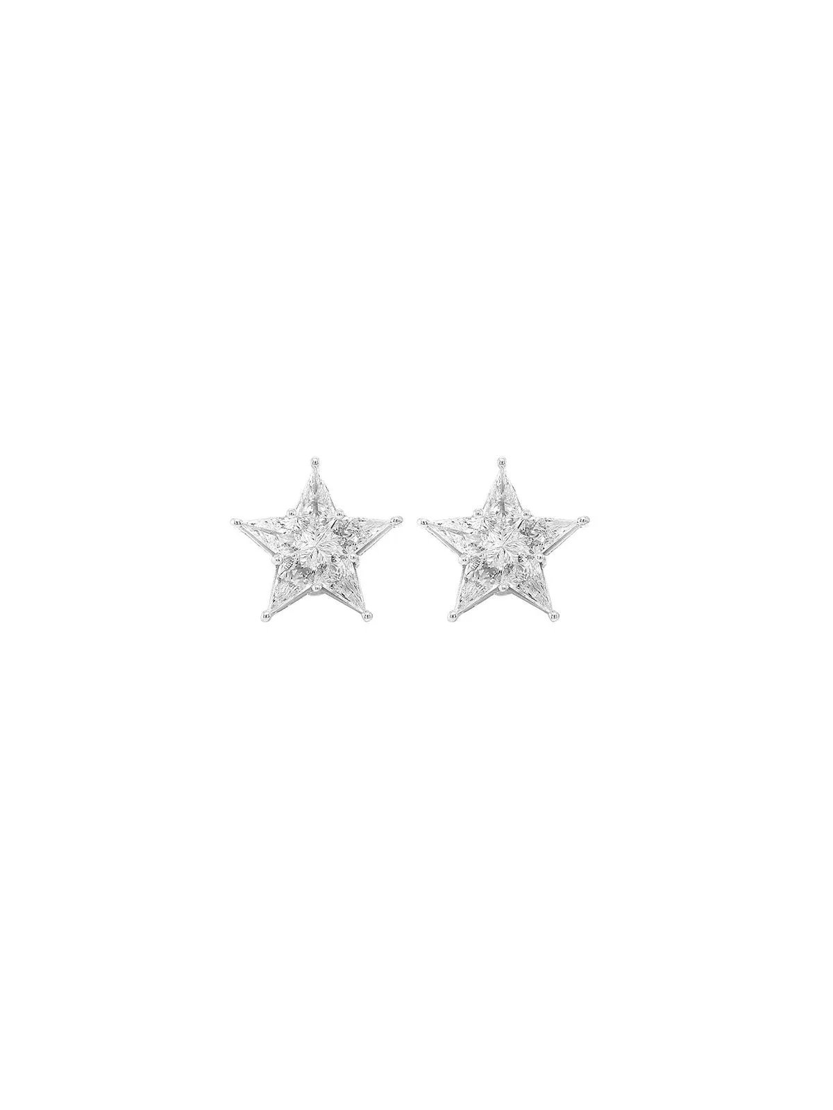 1.26ct Diamond 18K Gold Star Invisible Set Earrings sold by Wish Fine Jewelry