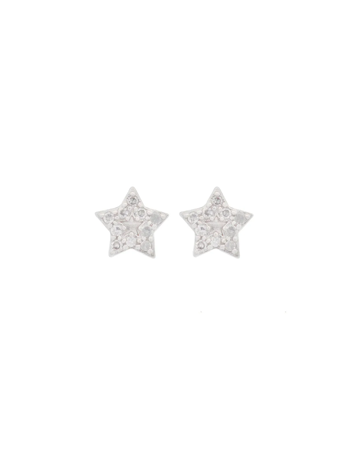 0.10ct Diamond 14K Gold Dainty Star Earrings sold by Wish Fine Jewelry