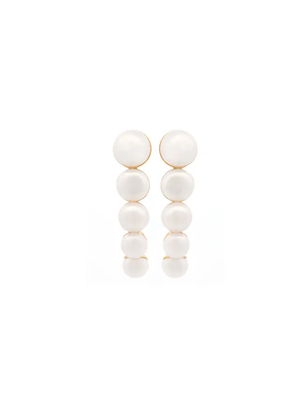 Pearls Hook Earrings 18K Gold Ana Rocha & Apollinario sold by Wish Fine Jewelry