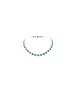 35.67ct Emerald 18K Gold Heart Tennis Necklace sold by Wish Fine Jewelry