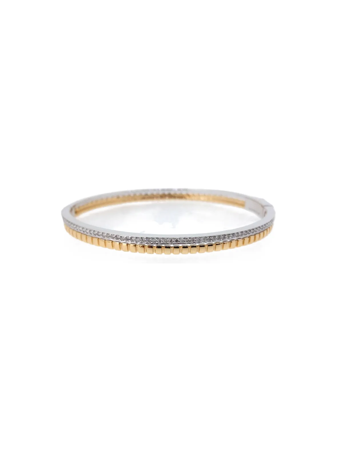 0.84ct Diamond 14K Gold Bangle Bracelet sold by Wish Fine Jewelry product image thumbnail 2