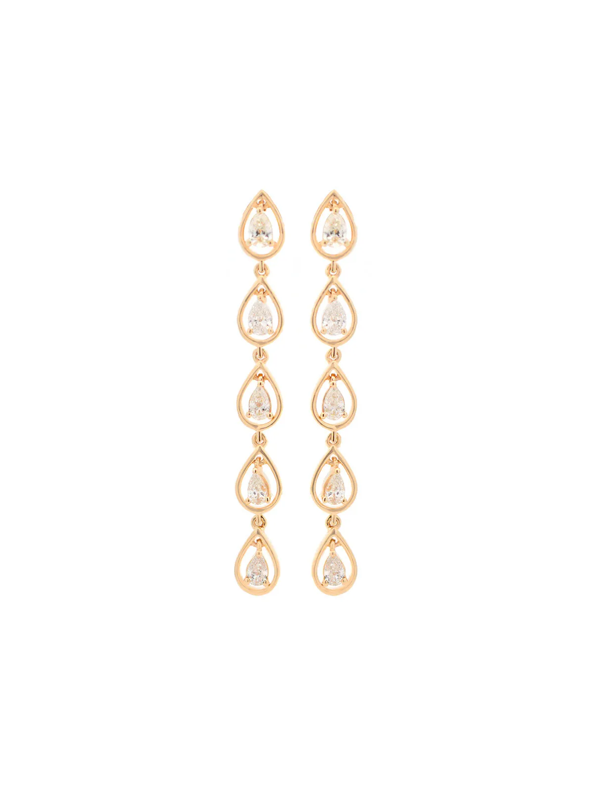 0.72ct Diamond 14K Gold Dangle Drop Earrings sold by Wish Fine Jewelry