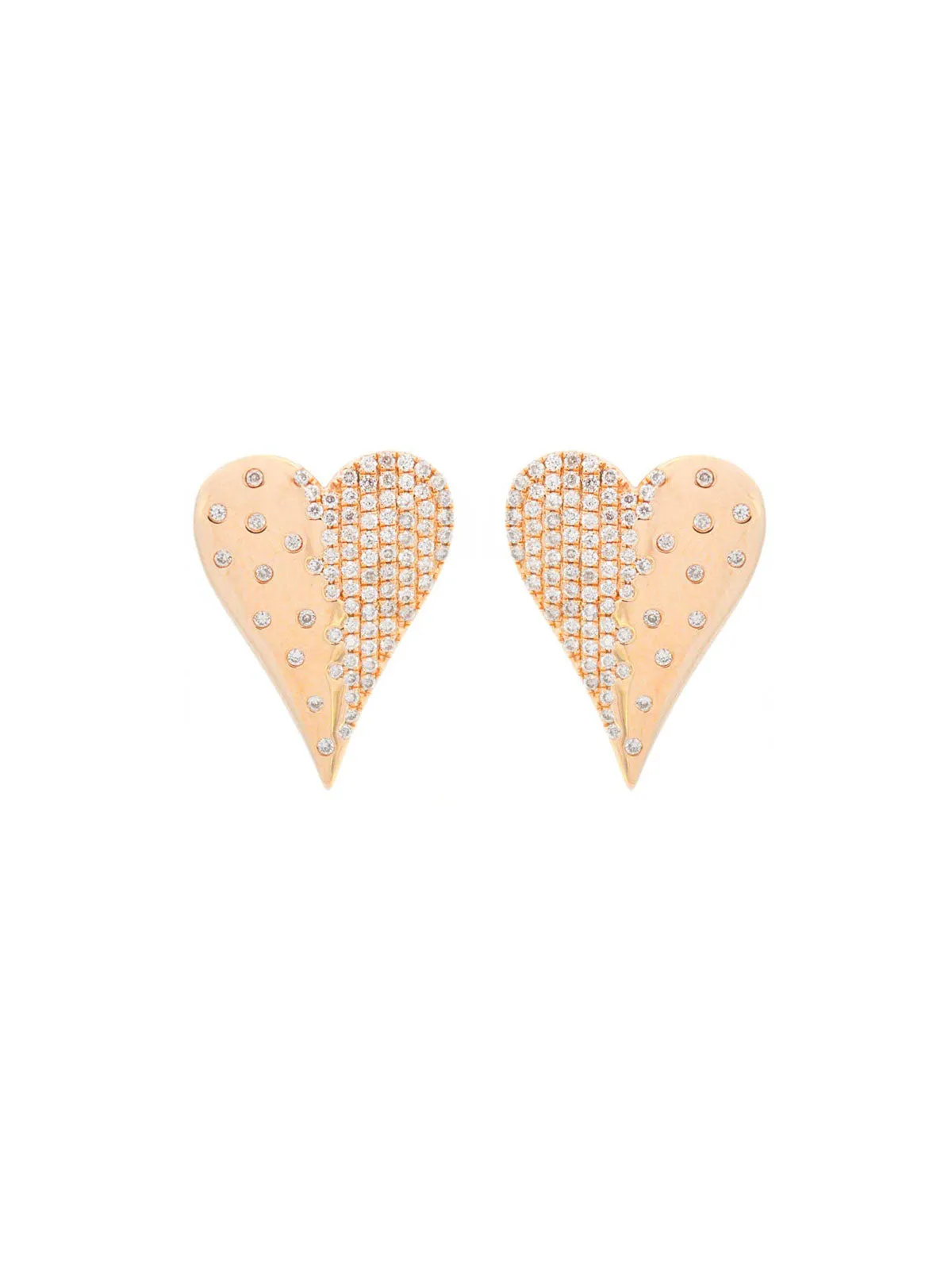 0.53ct Diamond 14K Heart Earrings sold by Wish Fine Jewelry