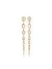1.29ct Diamond 14K Gold Pear Dangle Drop Earrings sold by Wish Fine Jewelry