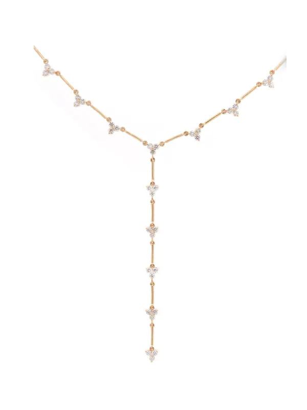 1.67ct Diamond 14K Gold Stationed Lariat Necklace sold by Wish Fine Jewelry