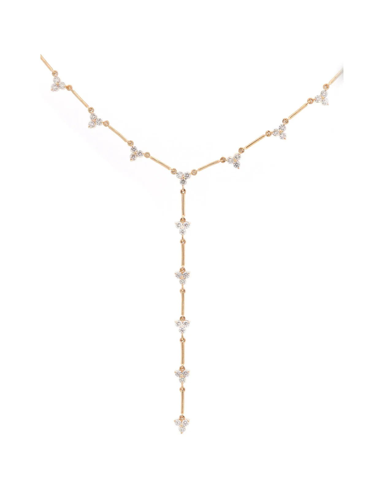 1.67ct Diamond 14K Gold Stationed Lariat Necklace sold by Wish Fine Jewelry