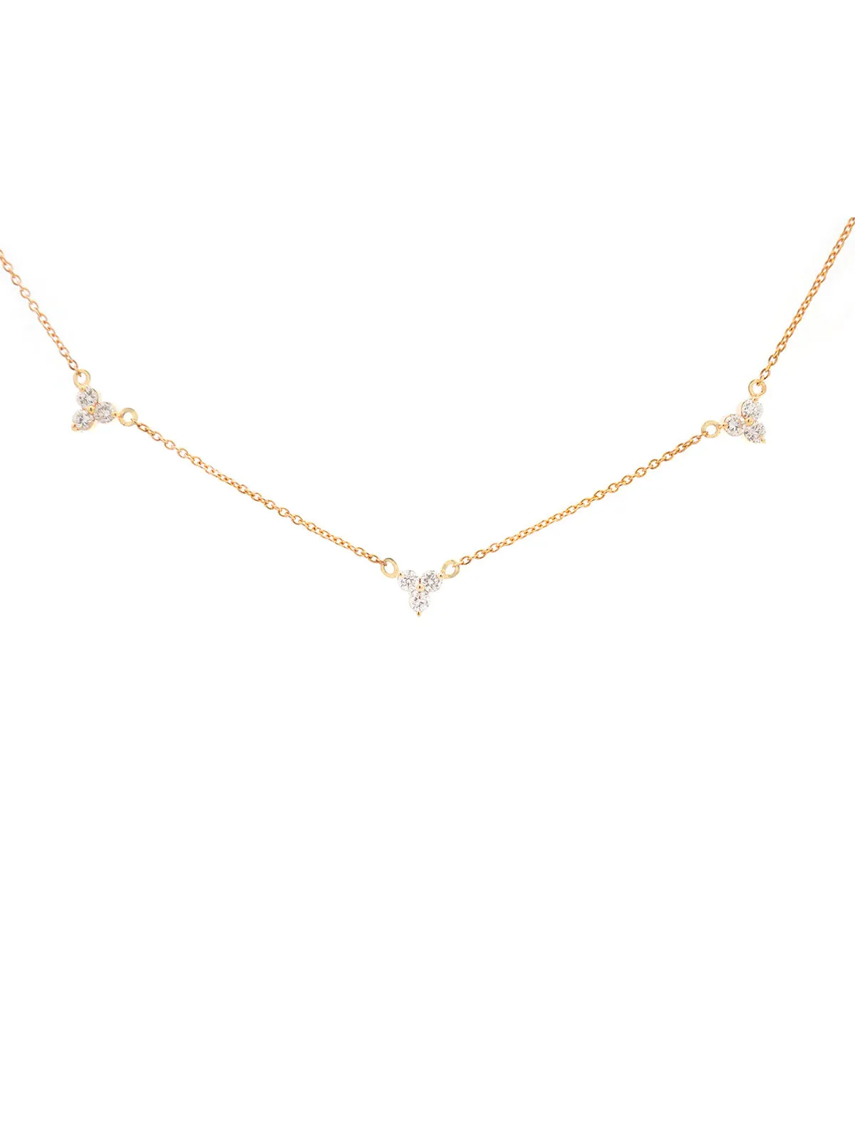 1.13ct Diamond 14K Gold Stationed Necklace sold by Wish Fine Jewelry