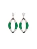 5.04ct Diamond 14K Gold Enamel Statement Earrings sold by Wish Fine Jewelry