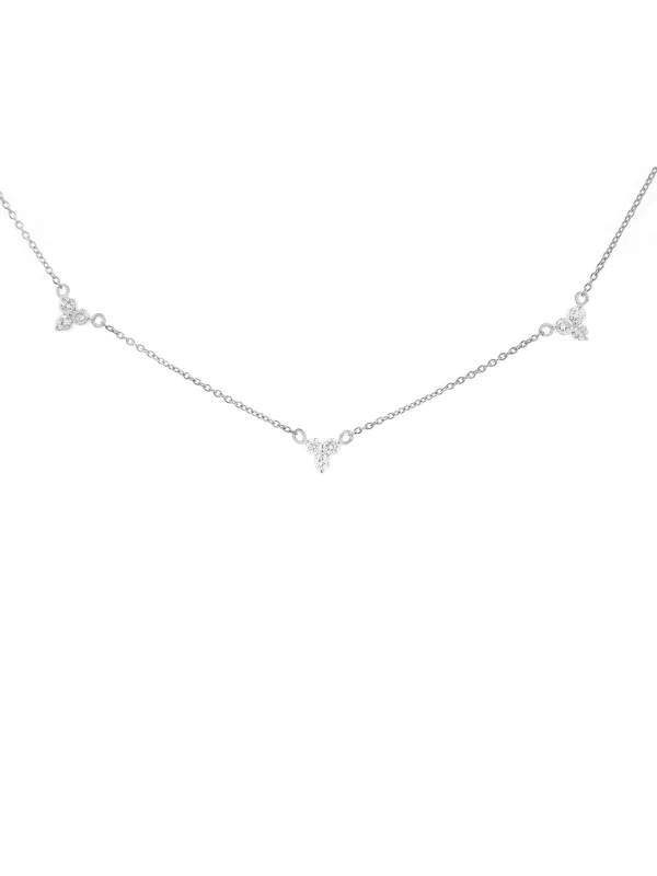 1.13ct Diamond 14K Gold Stationed Necklace sold by Wish Fine Jewelry