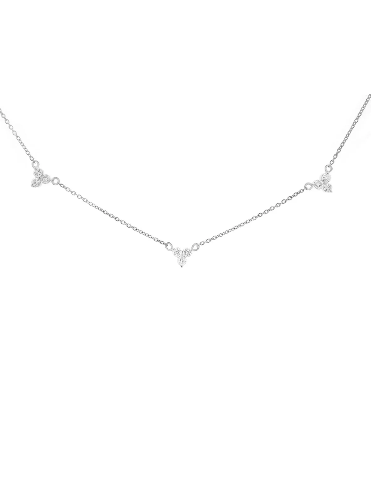1.13ct Diamond 14K Gold Stationed Necklace sold by Wish Fine Jewelry