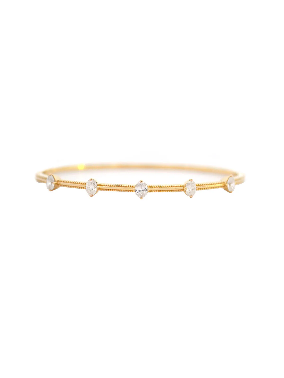 0.90ct Diamond 14K Gold Marquise Bangle Bracelet sold by Wish Fine Jewelry