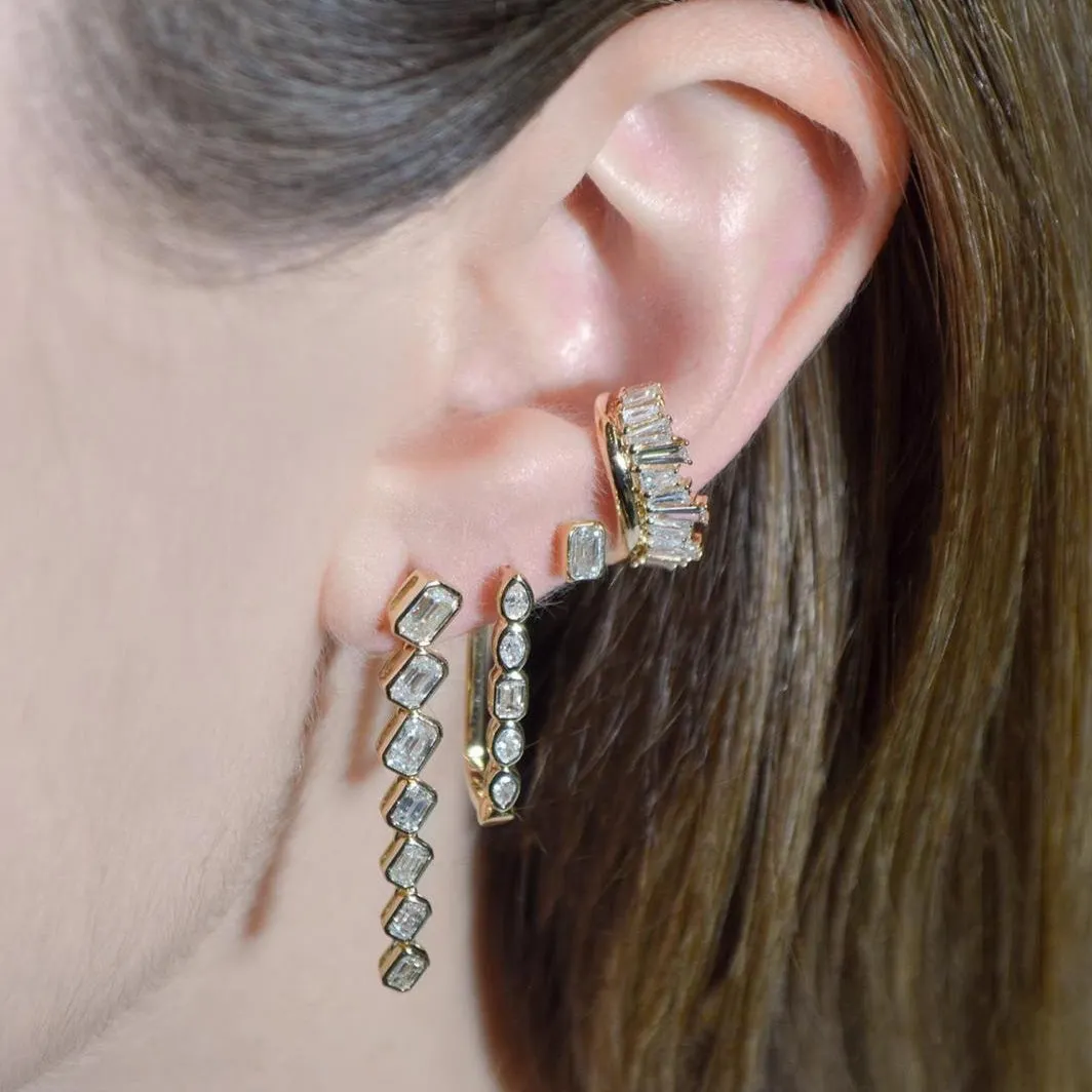 0.45ct Diamond 14K Gold Baguette Ear Cuff sold by Wish Fine Jewelry product image thumbnail 2