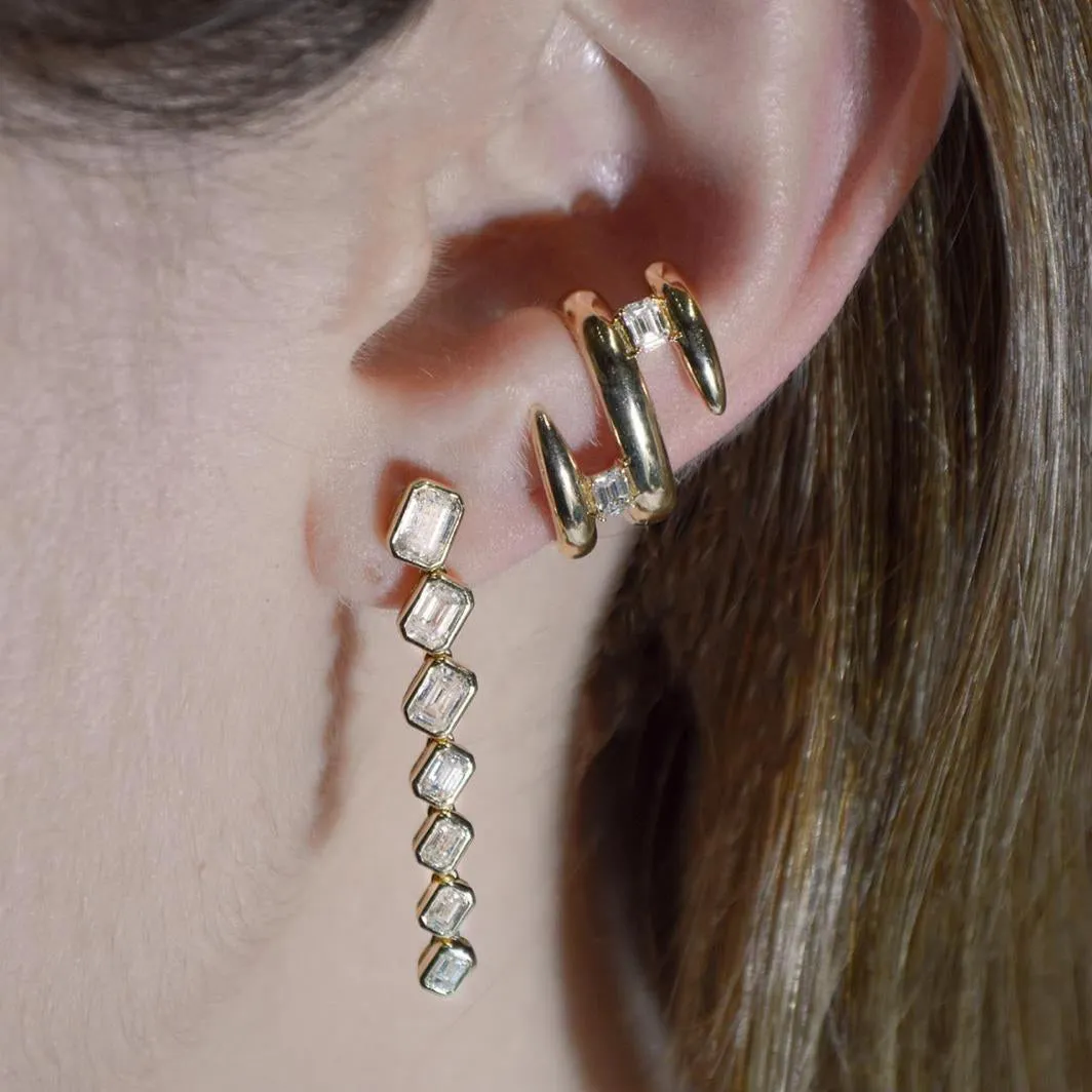 0.23ct Diamond 14K Gold Ear Cuff sold by Wish Fine Jewelry product image thumbnail 2