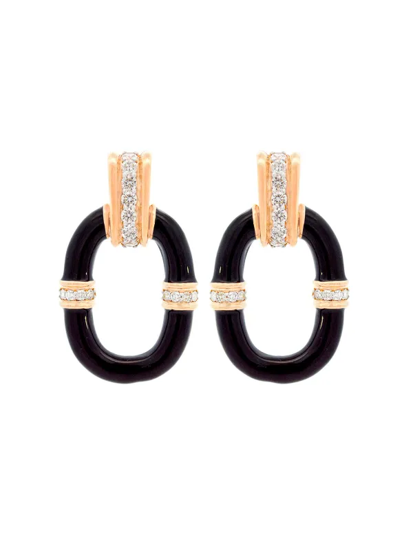 1.47ct Diamond 18K Gold Painted Earrings sold by Wish Fine Jewelry