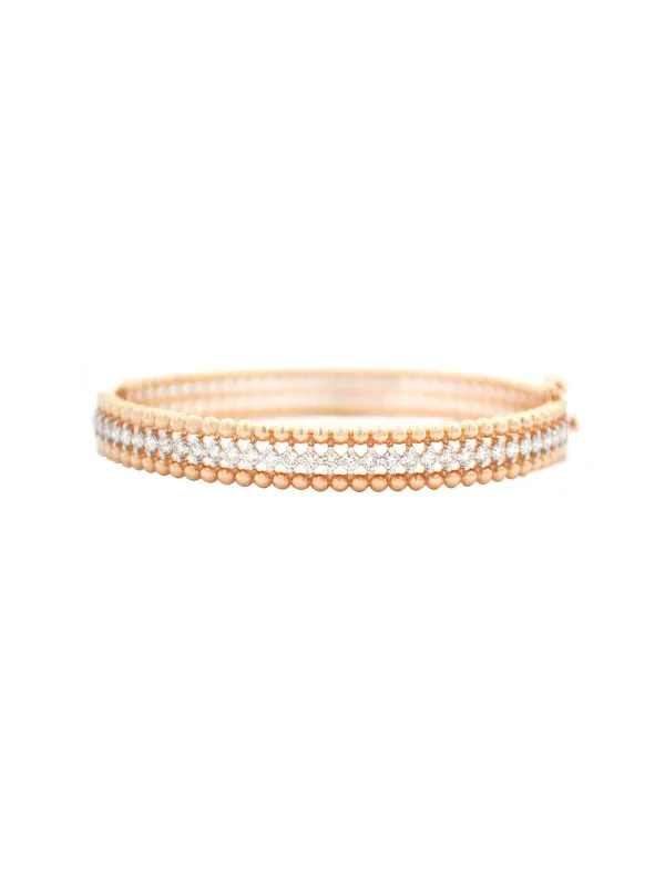 1.44ct Diamond 14K Gold Pave Bangle Bracelet sold by Wish Fine Jewelry