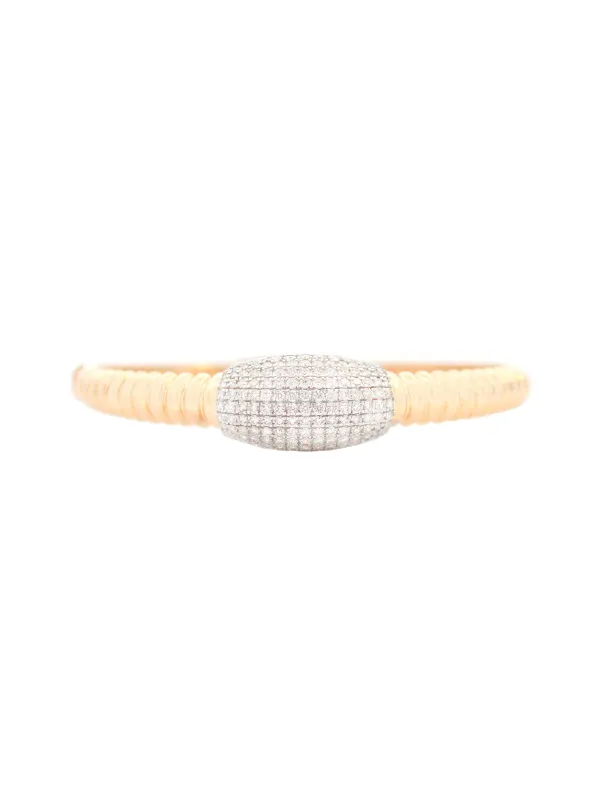 1.74ct Diamond 14K Gold Italian Bangle Bracelet sold by Wish Fine Jewelry