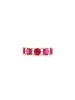 3.39ct Ruby Diamond 14K Gold Half Eternity Ring sold by Wish Fine Jewelry