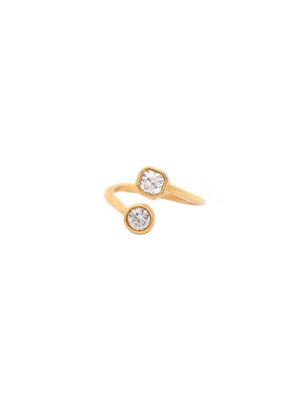 0.77ct Diamond 14K Gold Bypass Ring sold by Wish Fine Jewelry