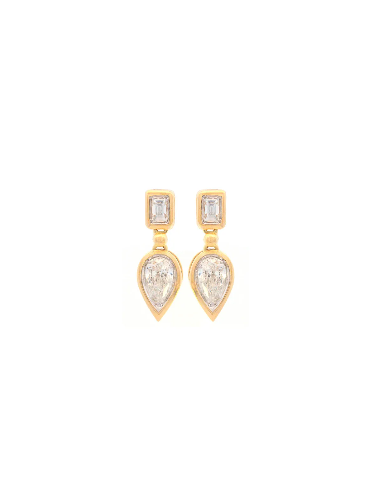 0.75ct Diamond 14K Gold Dangle Drop Earrings sold by Wish Fine Jewelry
