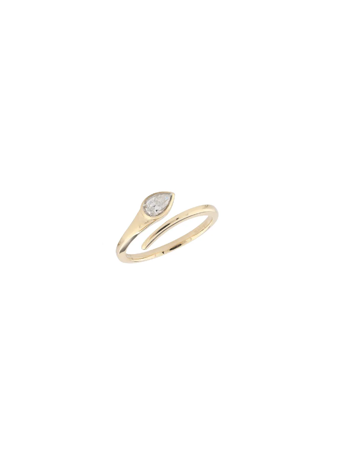 0.23ct Diamond 14K Gold Snake Ring sold by Wish Fine Jewelry