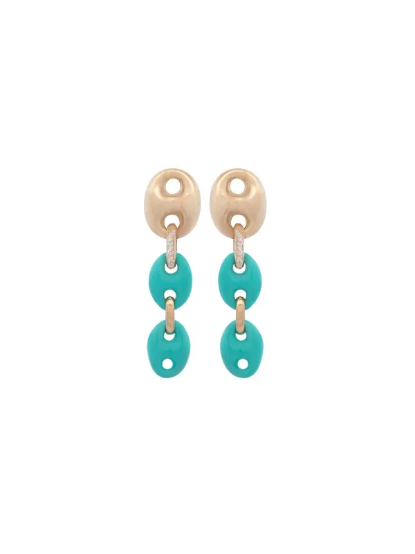 0.08ct Diamond 14K Gold Dangle Earrings sold by Wish Fine Jewelry