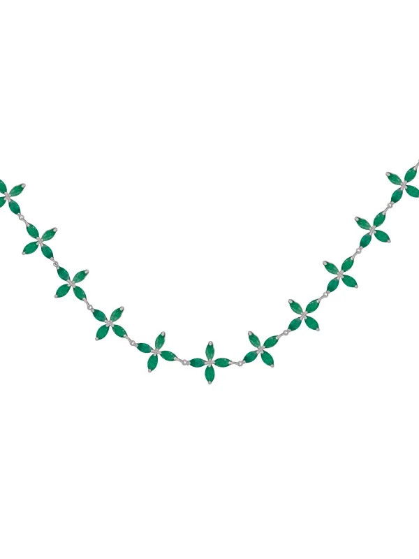 5.59ct Emerald Platinum Necklace sold by Wish Fine Jewelry