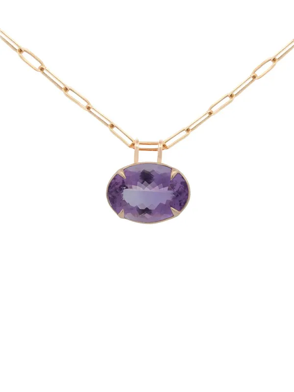 29.85cts Amethyst 18K Gold Pendant sold by Wish Fine Jewelry
