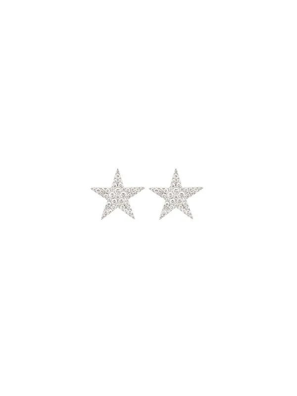 0.76ct Diamond 14K Gold Pave Star Earrings sold by Wish Fine Jewelry