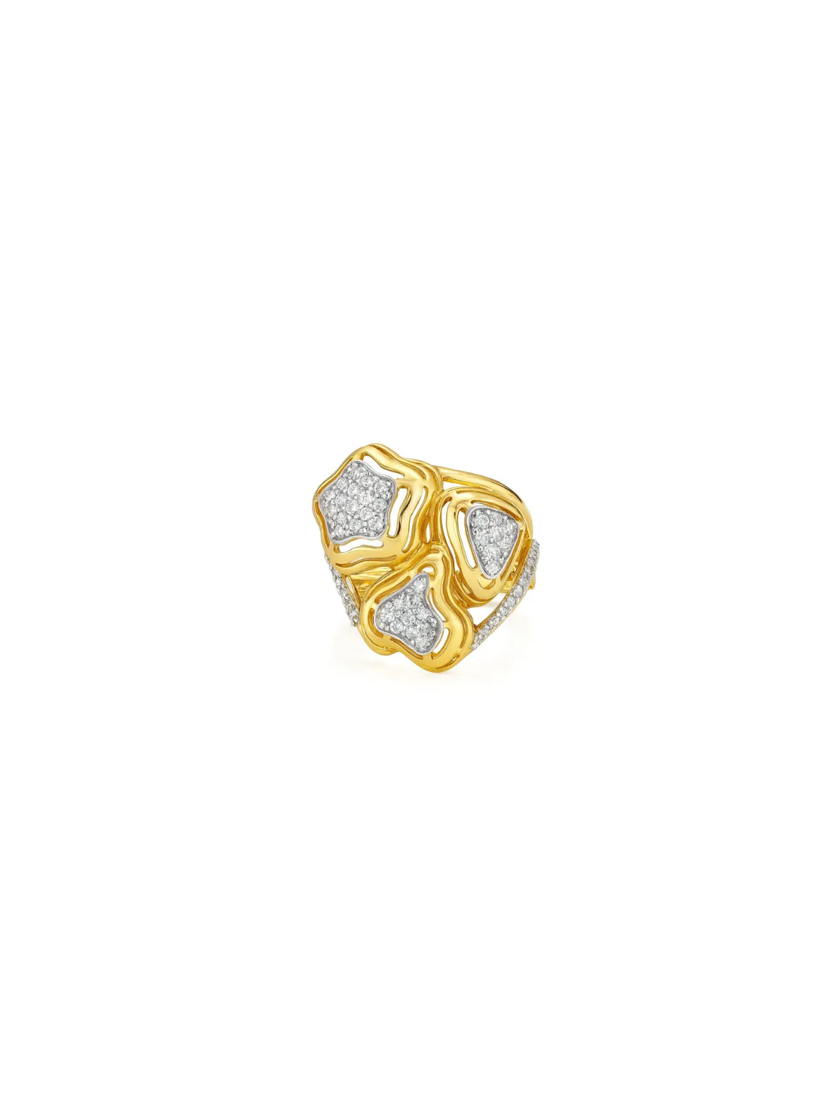 0.50ct Diamond 18K Gold Multi Shaped Ring sold by Wish Fine Jewelry