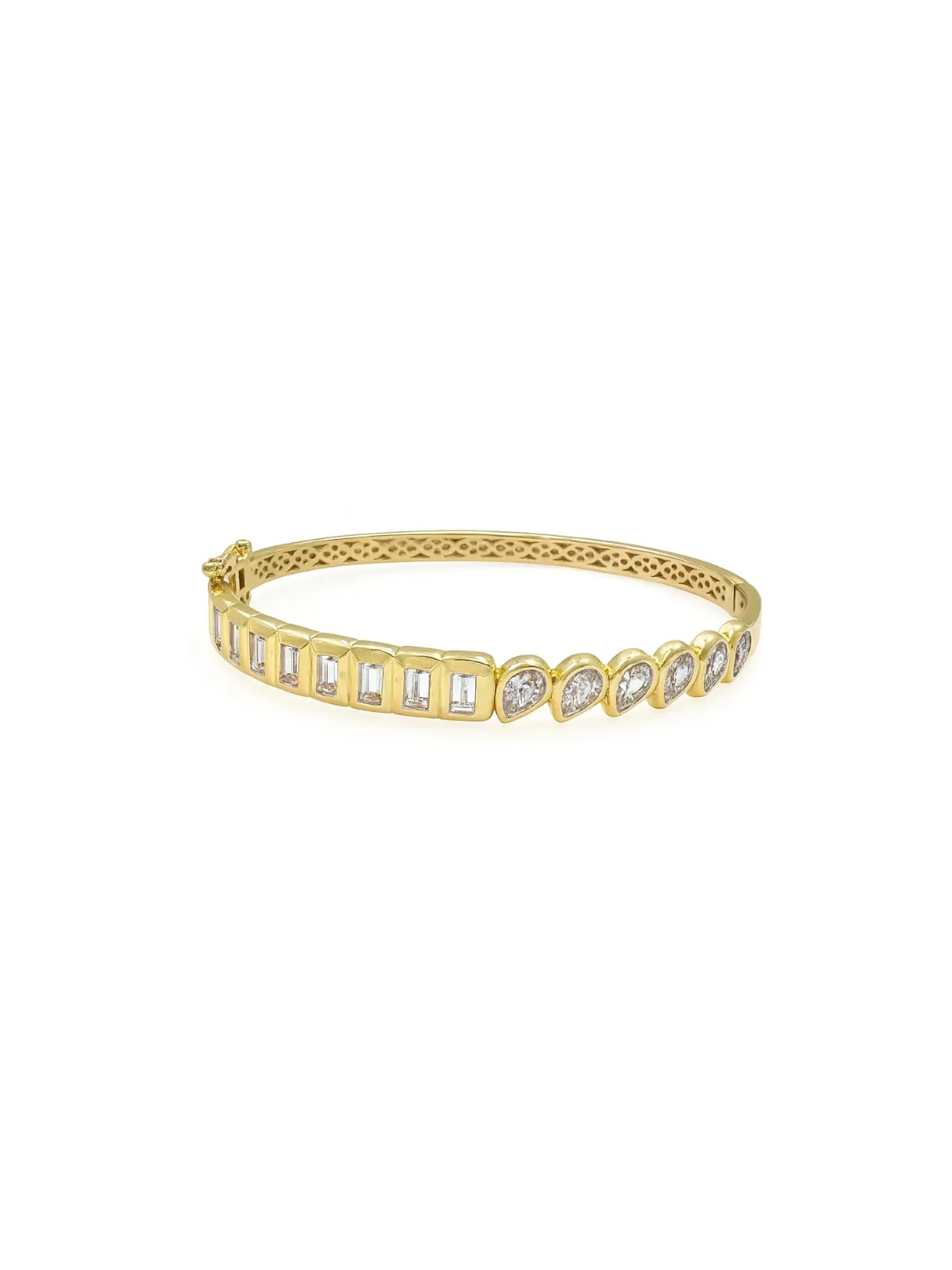 1.39ct Diamond 14K Gold Bangle Bracelet sold by Wish Fine Jewelry