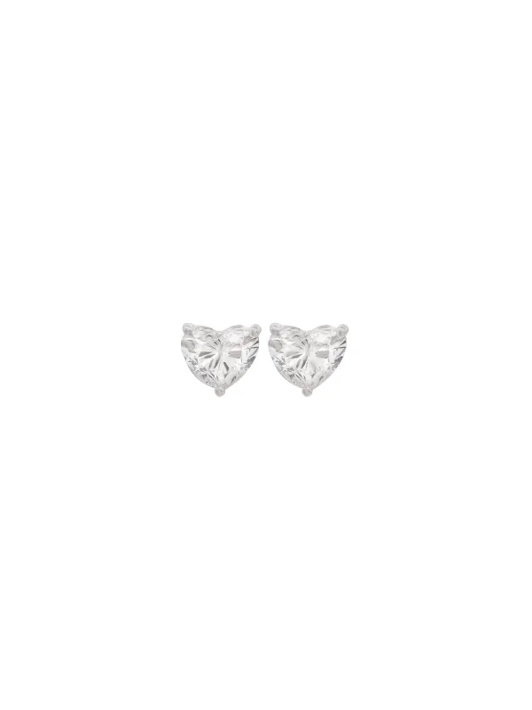 0.42ct Diamond 18K Dainty Heart Stud sold by Wish Fine Jewelry