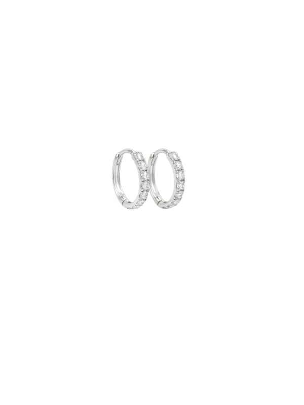 0.75ct Diamond 14K Gold Hoop Earrings sold by Wish Fine Jewelry
