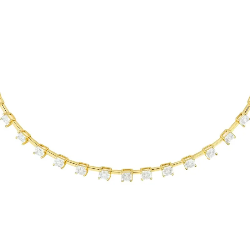 13.80ct Diamond 18K Gold Link Tennis Necklace sold by Wish Fine Jewelry