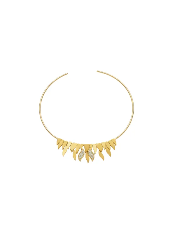 0.27ct Diamond 14K Gold Chocker Necklace sold by Wish Fine Jewelry