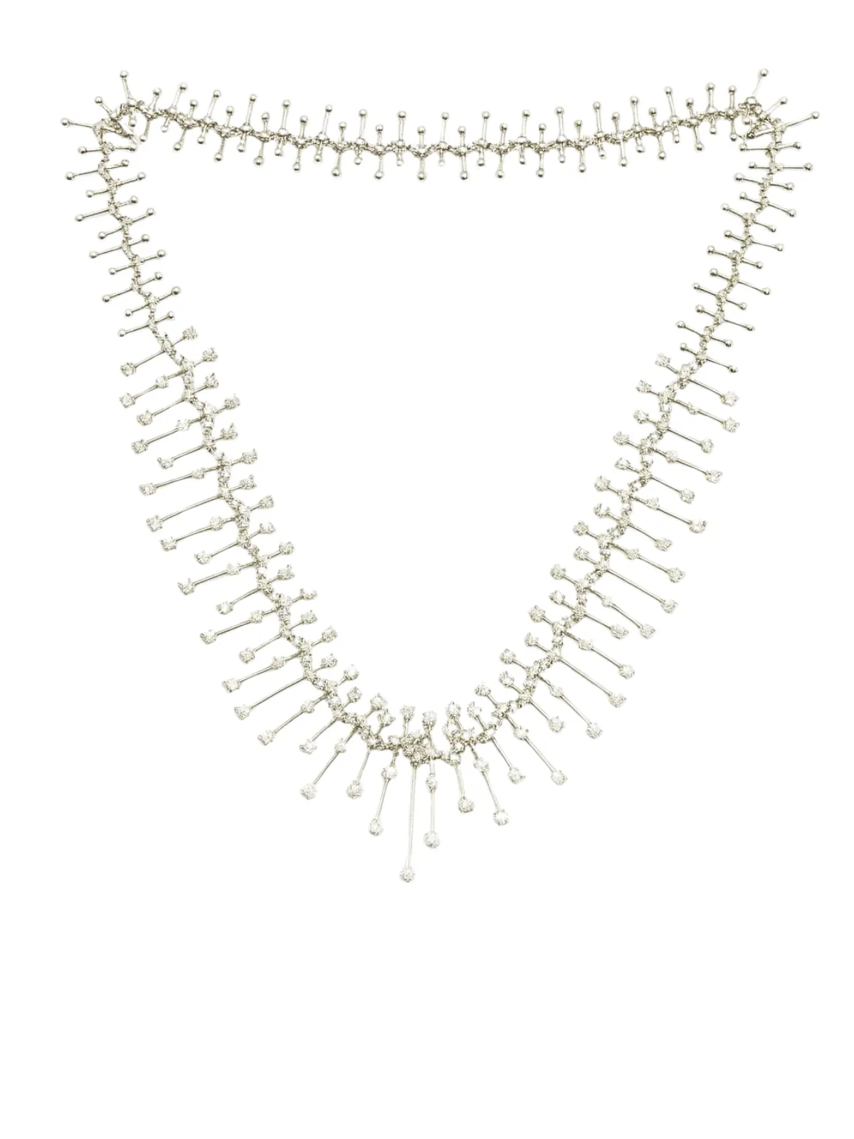 9.00ct Diamond 18K Gold Statement Stationed Necklace sold by Wish Fine Jewelry