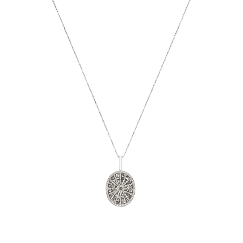 1.20ct Diamond 14K Gold Medal Pendant Necklace sold by Wish Fine Jewelry