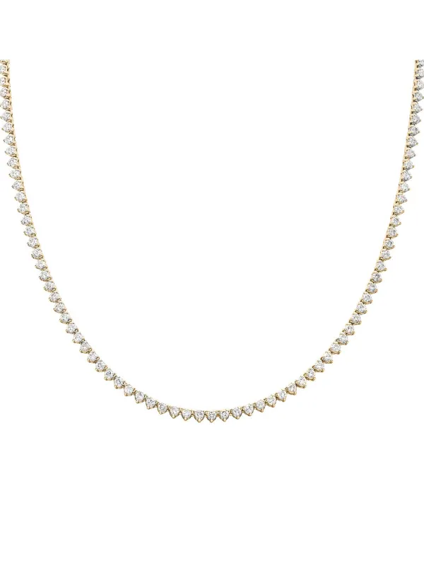 6.12ct Diamond 18K Gold Jenny Tennis Necklace sold by Wish Fine Jewelry