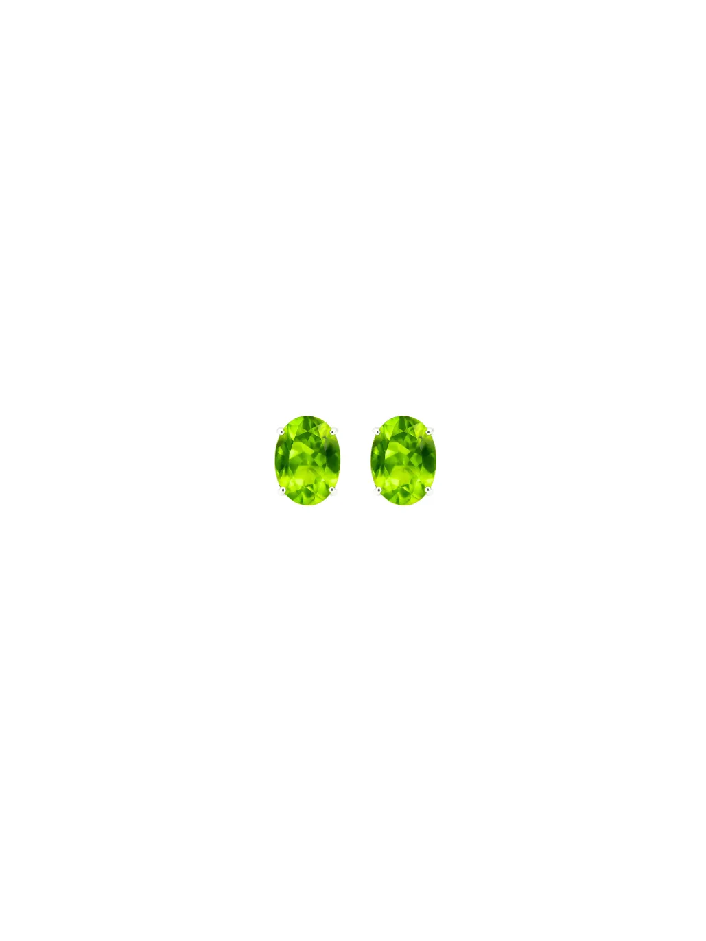 2.00ct Peridot 18K Gold Stud Earrings sold by Wish Fine Jewelry