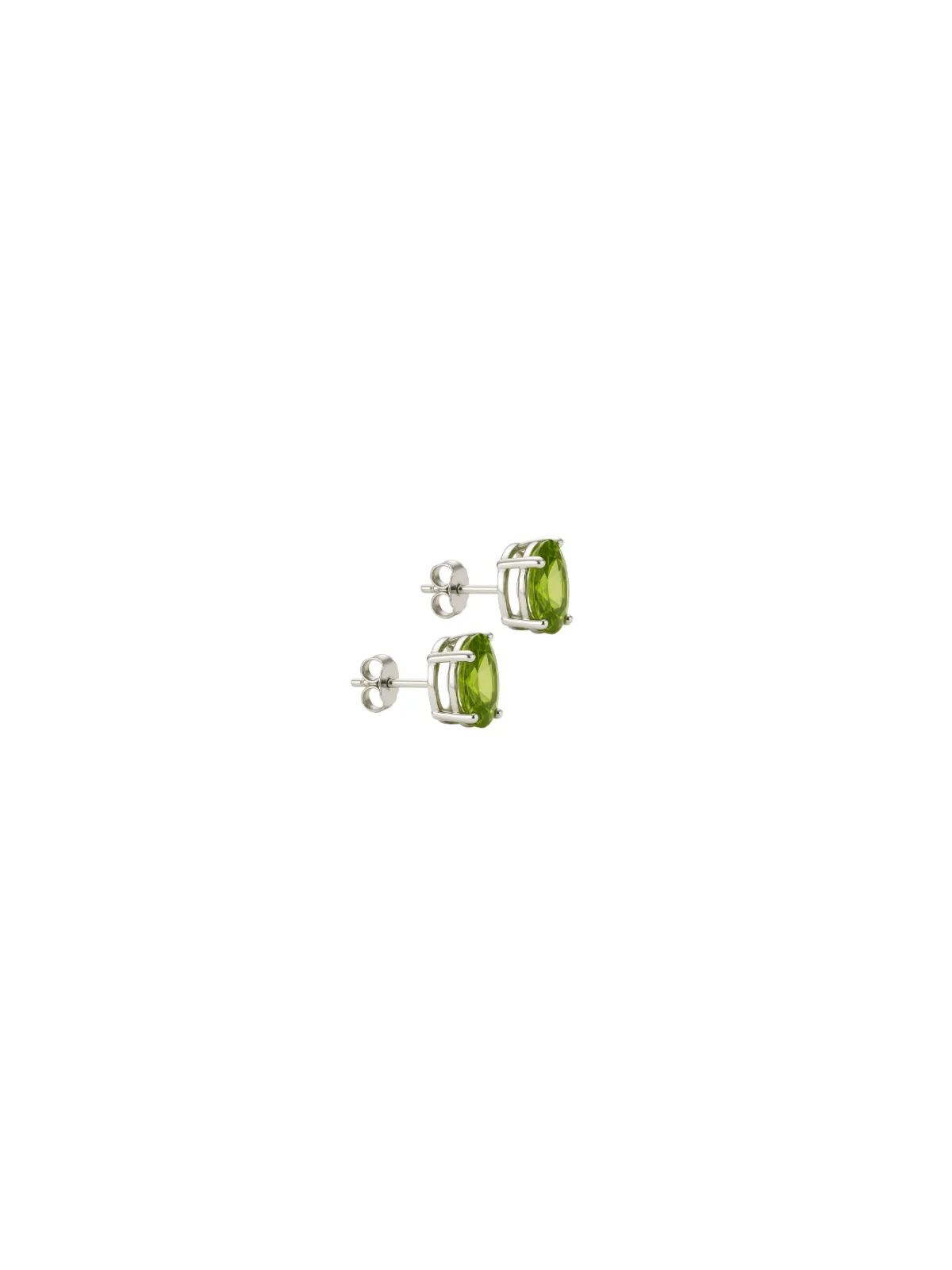 2.00ct Peridot 18K Gold Stud Earrings sold by Wish Fine Jewelry product image thumbnail 2