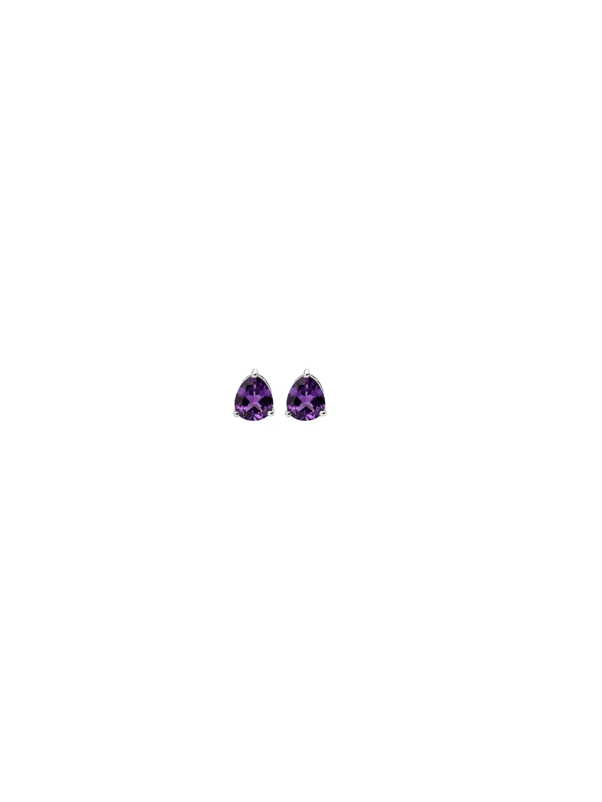1.50ct Amethyst 18K Gold Dainty Stud Earrings sold by Wish Fine Jewelry