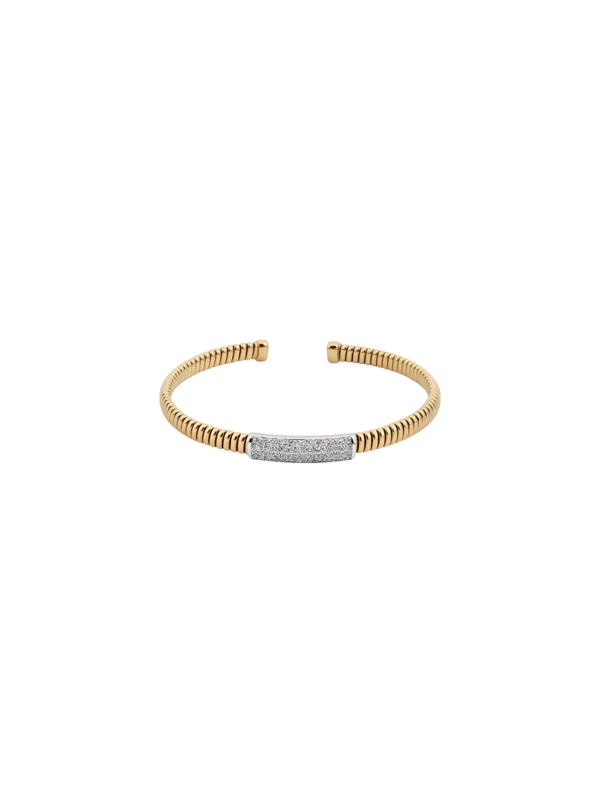 0.52ct Diamond 18K Italian Gold Bangle Bracelet sold by Wish Fine Jewelry