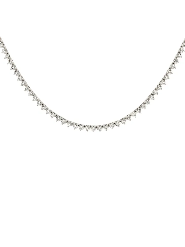 6.12ct Diamond 18K Gold Jenny Tennis Necklace sold by Wish Fine Jewelry