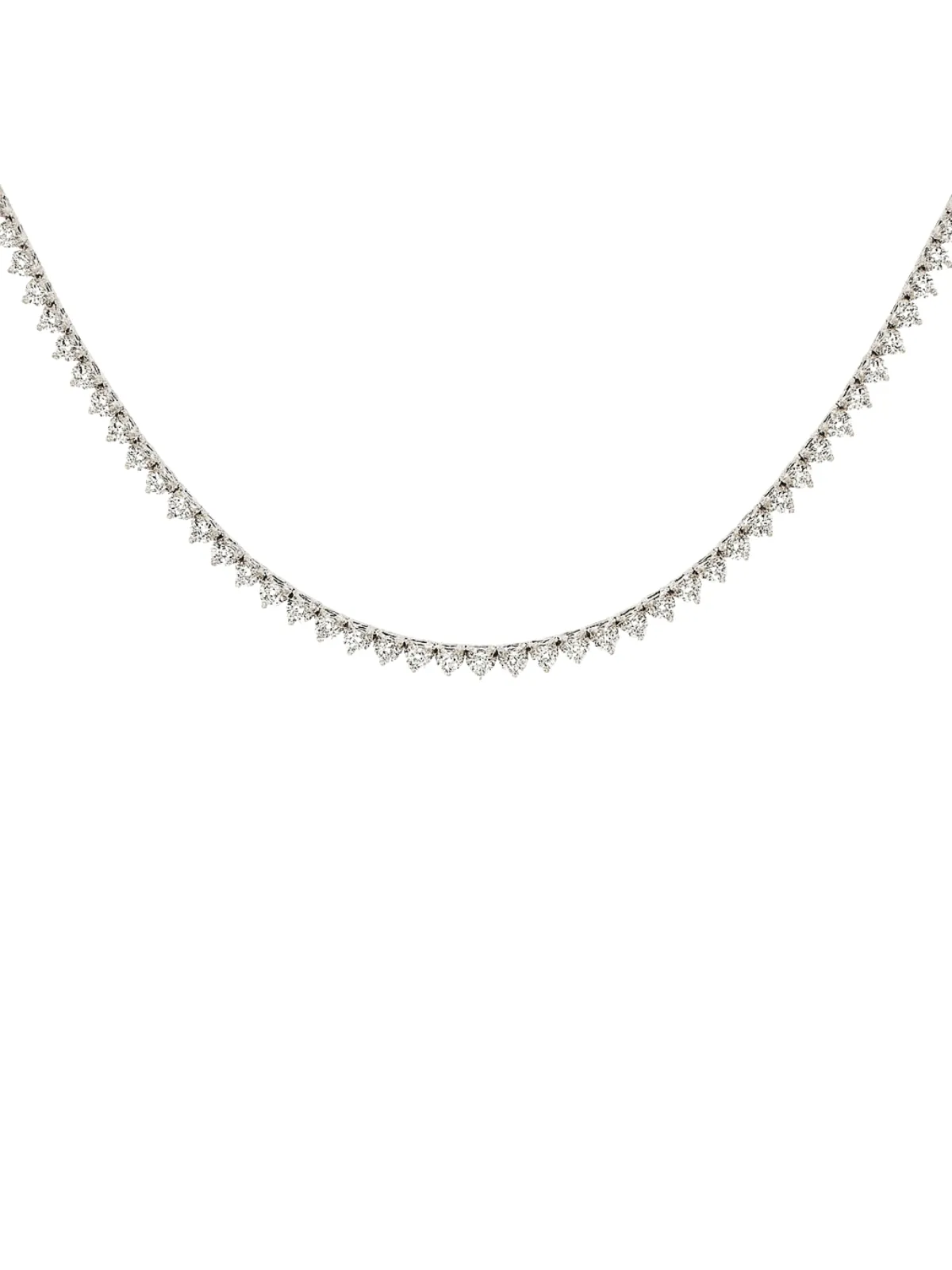 6.12ct Diamond 18K Gold Jenny Tennis Necklace sold by Wish Fine Jewelry