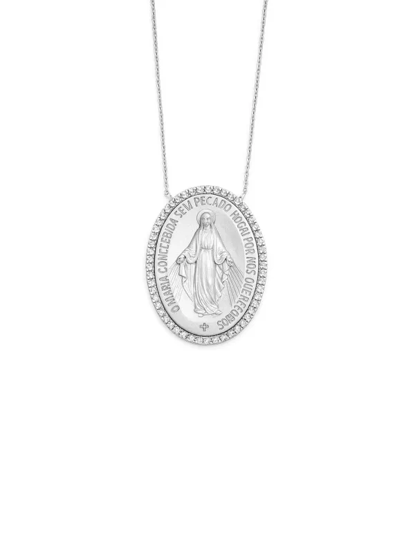 0.35ct Diamond 18K Gold Lady of Grace Pendant Necklace sold by Wish Fine Jewelry